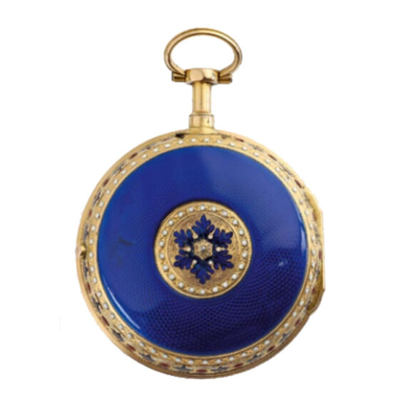 French gold quarter repeating watch with self strike Circa 1780 French gold quarter repeating watch with self strike Circa 1780
