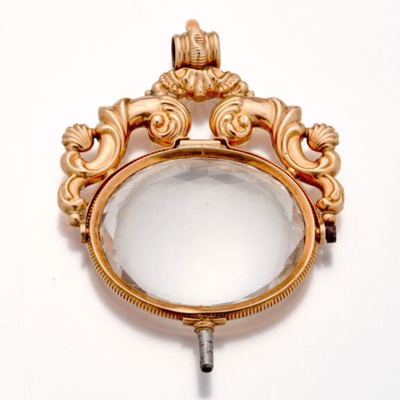 Very fine Swiss 14K gold foldable watch key from the 19th Century Very fine Swiss 14K gold foldable watch key from the 19th Century