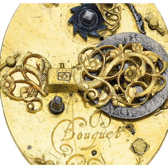 An Enlish silver oval puritan verge pocket watch Circa 1635 An Enlish silver oval puritan verge pocket watch Circa 1635