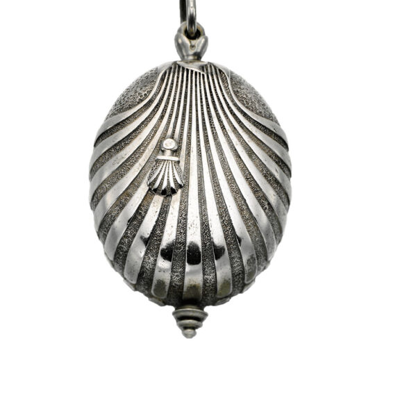 An English superb silver scallop shell-form verge Circa 1645 An English superb silver scallop shell-form verge Circa 1645