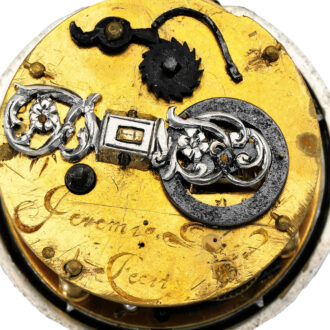 An exceptionally small English verge pocket watch Circa 1640