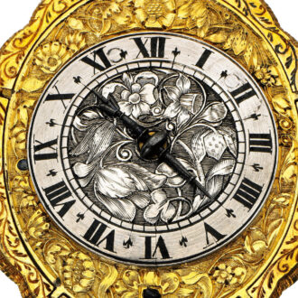 A English verge with scalloped edged rock crystal Circa 1650