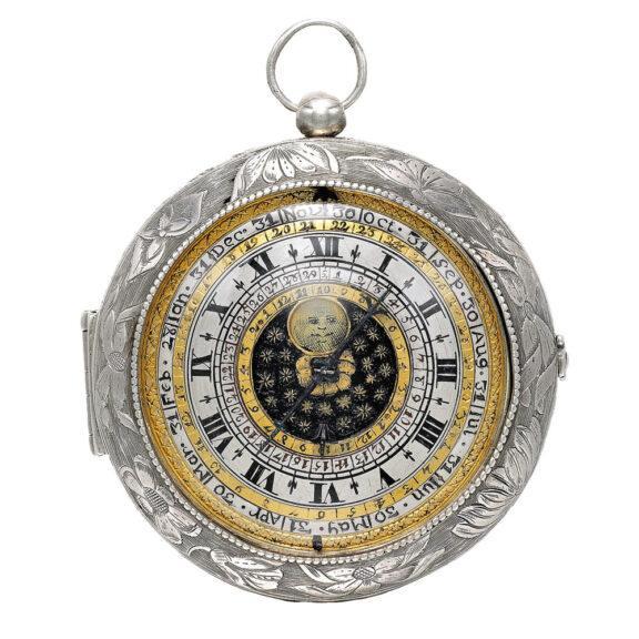 A historically silver astronomical verge watch Circa 1660 A historically silver astronomical verge watch Circa 1660