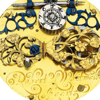 An English verge with inner rotating hour dial Circa 1665 An English verge with inner rotating hour dial Circa 1665