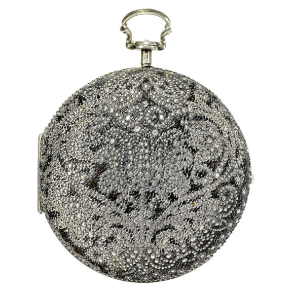 English silver and shagreen pair cased verge watch Circa 1680 English silver and shagreen pair cased verge watch Circa 1680
