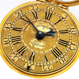 An English gold verge by Thomas Tompion Circa 1697-1713