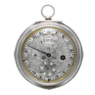 A verge with six hour dial, seconds and more Circa 1690-95