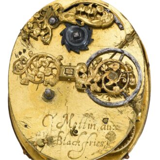 Early English gilt-metal oval verge pocket watch Circa 1615 Early English gilt-metal oval verge pocket watch Circa 1615