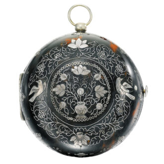 A rare silver and tortoiseshell sun and moon watch Circa 1690 A rare silver and tortoiseshell sun and moon watch Circa 1690