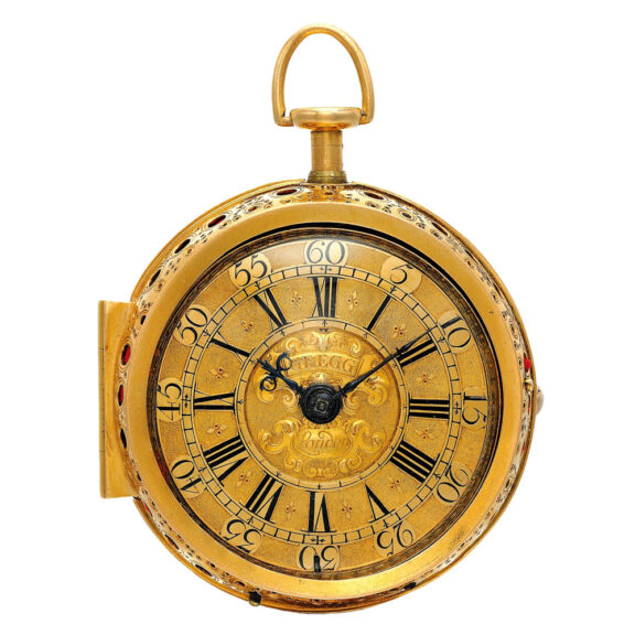An English gold early quarter repeating verge watch Circa 1711