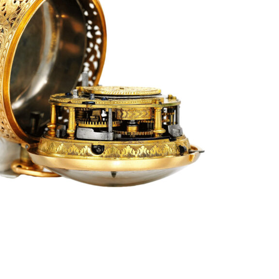 An English gold early quarter repeating verge watch Circa 1711 An English gold early quarter repeating verge watch Circa 1711