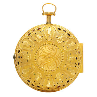A superb English gold quarter repeating verge Circa 1712