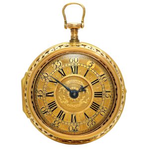 A very fine English quarter repeating verge watch Circa 1715