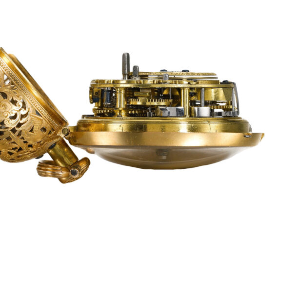 An English gold quarter repeating repousse verge Circa 1724 An English gold quarter repeating repousse verge Circa 1724