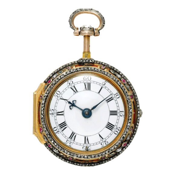 English gold verge made for the Chinese market Circa 1760 English gold verge made for the Chinese market Circa 1760