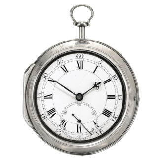 An English fine silver pair cased verge pocket watch Circa 1778