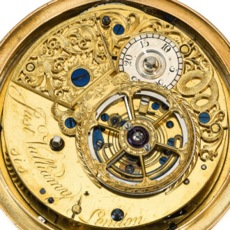 An English rare gold centre seconds duplex watch Circa 1790