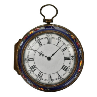 An English amusing bilston enamel toy watch Circa 1775