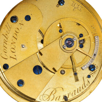 An English enamel diamond-set watch with portrait Circa 1821