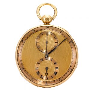 An English gold precision watch with regulator dial Circa 1826