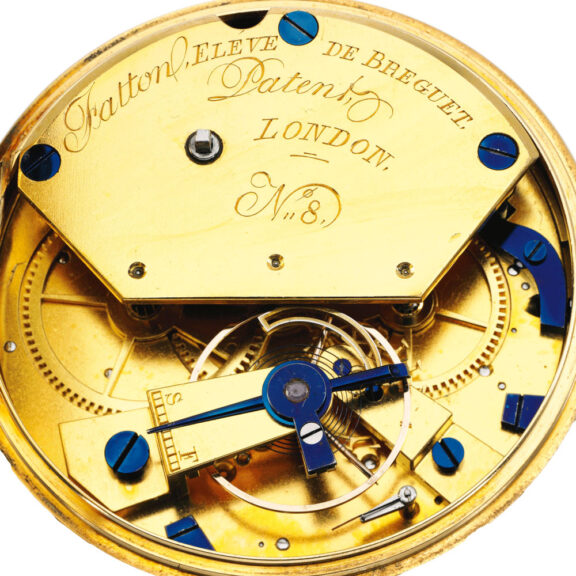 Rare English gold inking key wind chronograph Circa 1823 Rare English gold inking key wind chronograph Circa 1823
