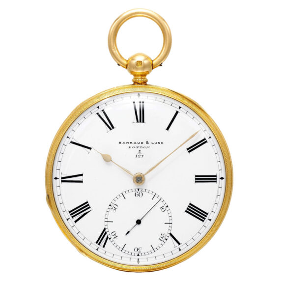 An English fine and unusual gold chronometer Circa 1869 An English fine and unusual gold chronometer Circa 1869