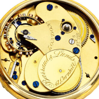 An English fine and unusual gold chronometer Circa 1869 An English fine and unusual gold chronometer Circa 1869
