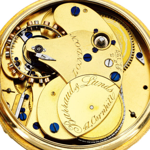 An English fine and unusual gold chronometer Circa 1869 An English fine and unusual gold chronometer Circa 1869