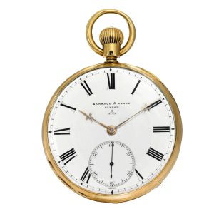 An English innovative gold lever pocket watch Circa 1870
