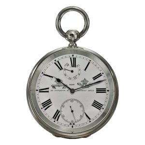 An English large silver chronometer deck watch Circa 1875