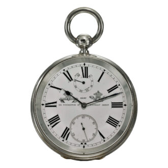 An English large silver chronometer deck watch Circa 1875 An English large silver chronometer deck watch Circa 1875