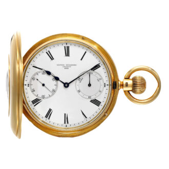 An English chronometer watch with power reserve Circa 1899
