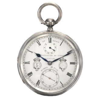 English chronometer deck watch with power reserve Circa 1884
