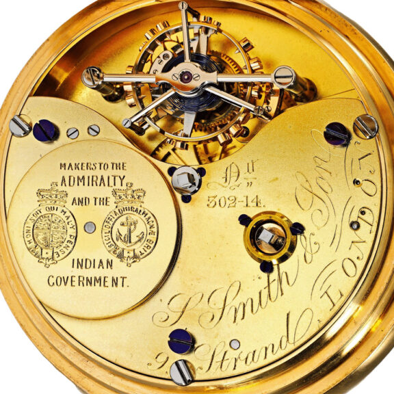 An English gold tourbillon watch with power reserve Circa 1901 An English gold tourbillon watch with power reserve Circa 1901
