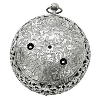 An English silver and tortoiseshell alarm verge watch Circa 1685