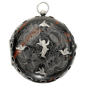 An English silver and tortoiseshell alarm verge watch Circa 1685