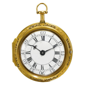 An English important gold quarter repeating verge Circa 1724 An English important gold quarter repeating verge Circa 1724