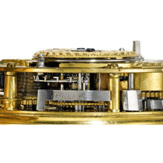 English early gold dumb quarter repeating cylinder Circa 1730 English early gold dumb quarter repeating cylinder Circa 1730