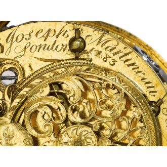 An English gold and bloodstone verge watch Circa 1750