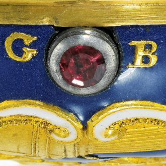 An English gold watch, case by Guillaume Bouvier Circa 1748
