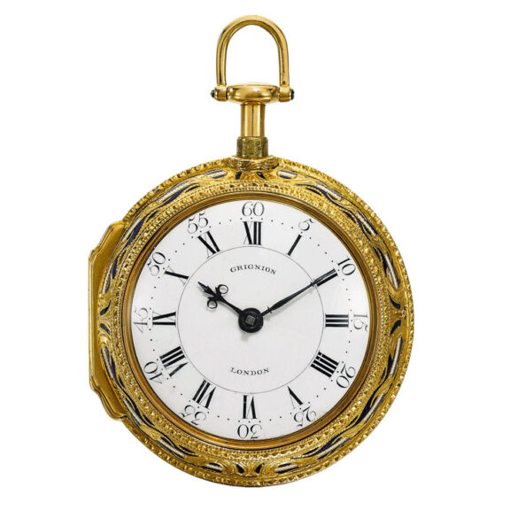 English quarter repeating verge with chatelaine Circa 1770 English quarter repeating verge with chatelaine Circa 1770