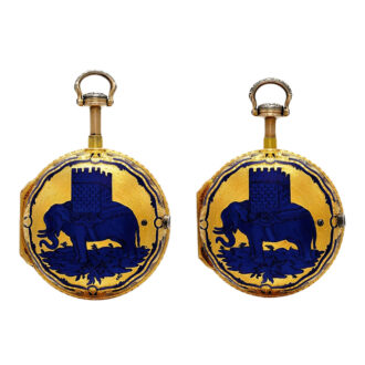 English matching pair of quarter repeating watches Circa 1770