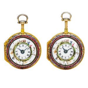 English matching pair of quarter repeating watches Circa 1770