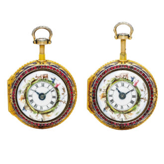 English matching pair of quarter repeating watches Circa 1770