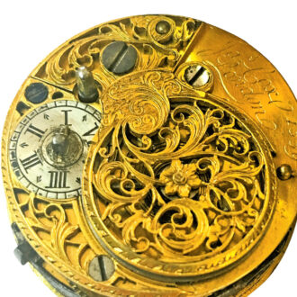 English necessaire with watch for the Chinese market Circa 1770