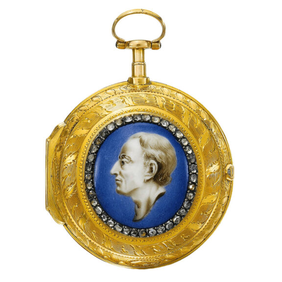 English gold verge with portrait of Alexander Pope Circa 1779