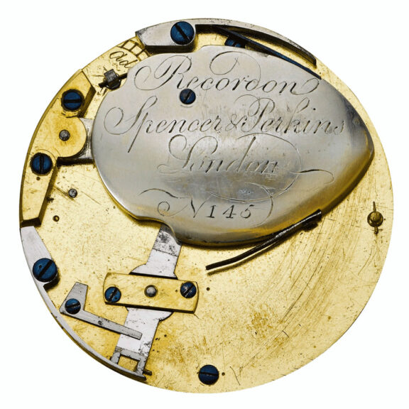 English early pedometer wound watch in later case Circa 1780