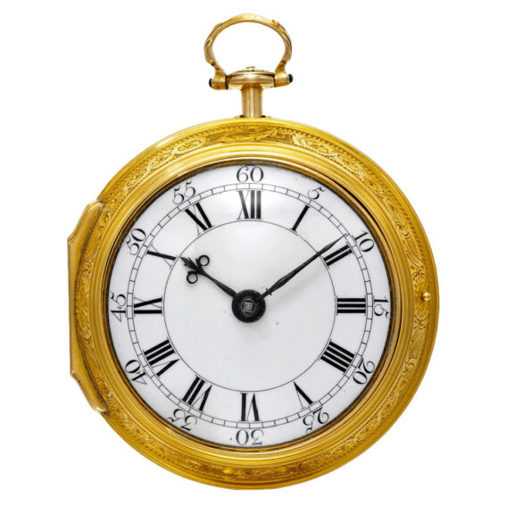An English gold watch with portrait of John Harrison Circa 1772 An English gold watch with portrait of John Harrison Circa 1772