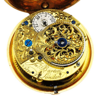 An English gold watch with portrait of John Harrison Circa 1772 An English gold watch with portrait of John Harrison Circa 1772