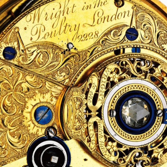 An English gold chronometer with Wright's patent Circa 1784 An English gold chronometer with Wright's patent Circa 1784
